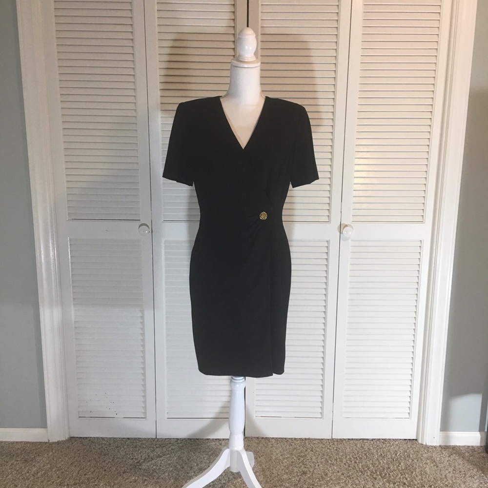 Liz Claiborne Petite Black Dress Size 10P